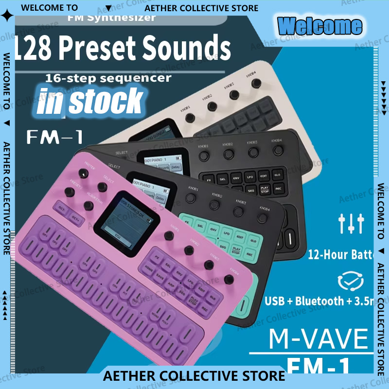 Midi Controller Pad - M-VAVE FM1, Sintesis FM Portabel, Pengontrol