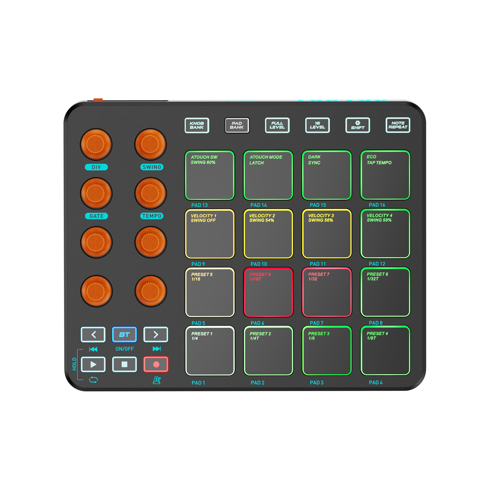 Midi Controller Pad - Pengontrol MIDI Nirkabel Keyboard MIDI Pad