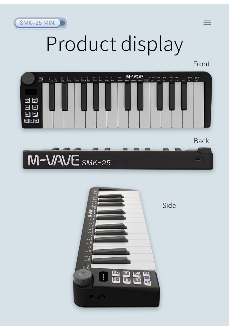 M-vave kontrol Mini Teclado, p - Midi Controller Pad ulasan dan harga